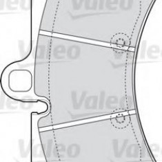 Set placute frana,frana disc VW TOUAREG (7LA, 7L6, 7L7) (2002 - 2010) VALEO 598656