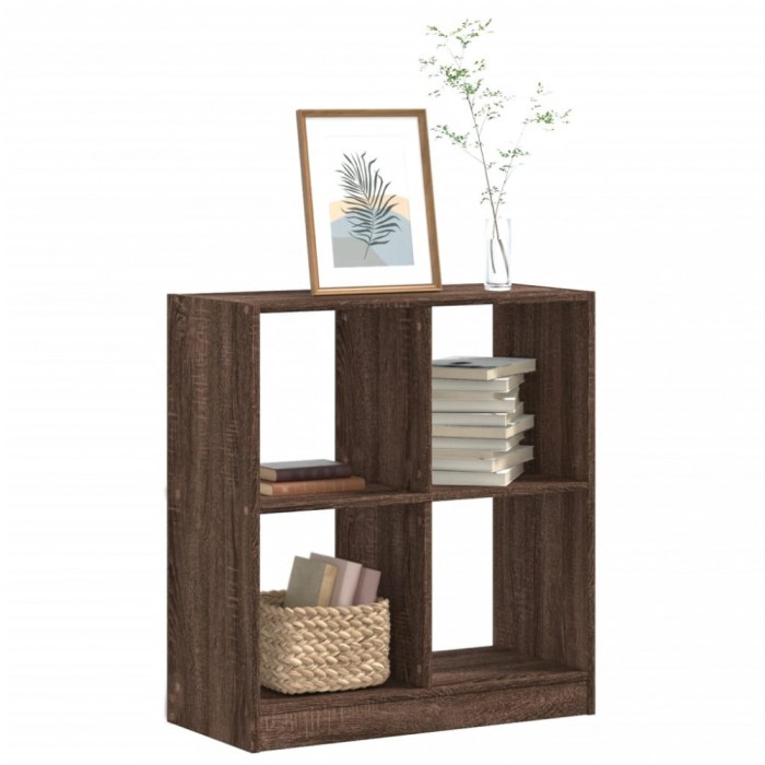 Gossi biblioteca, stejar maro, 68,5x32x75 cm, lemn prelucrat