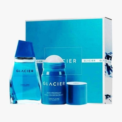 Cutie cadou Glacier pentru El, parfum 100 ml, roll-on 50 ml foto