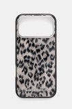 Karl Lagerfeld husă pentru telefon iPhone 17 Pro Max culoarea maro, KLHMP17XHDLEOICW