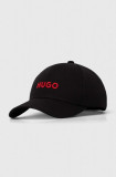 Cumpara ieftin HUGO șapcă de baseball din bumbac culoarea negru, cu imprimeu 50496033