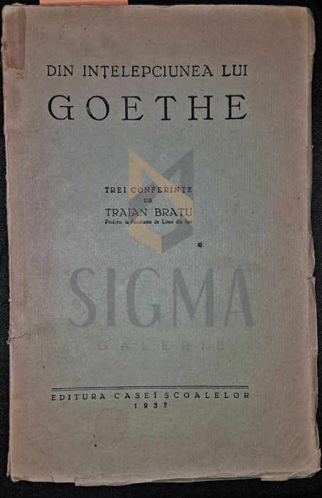DIN INTELEPCIUNEA LUI GOETHE