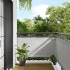 Paravan de balcon gri deschis 75x600 cm 100% poliester oxford GartenMobel Dekor, vidaXL
