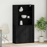 VidaXL Bancă Stejar negru 80 x 33 x 150 cm Lemn compozit