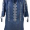 Rochie dama casual denim RB24, albastru nautic , marimea XL