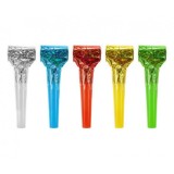Set 100 trompete holografice din folie pentru petrecere, Godan