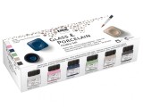 Vopsea pentru sticla si portelan cu pensula inclusa,Chalky Kreul, 6 culori x 20 ml