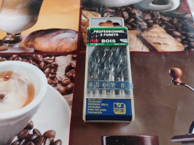 Set 5 burghie pentru lemn foto