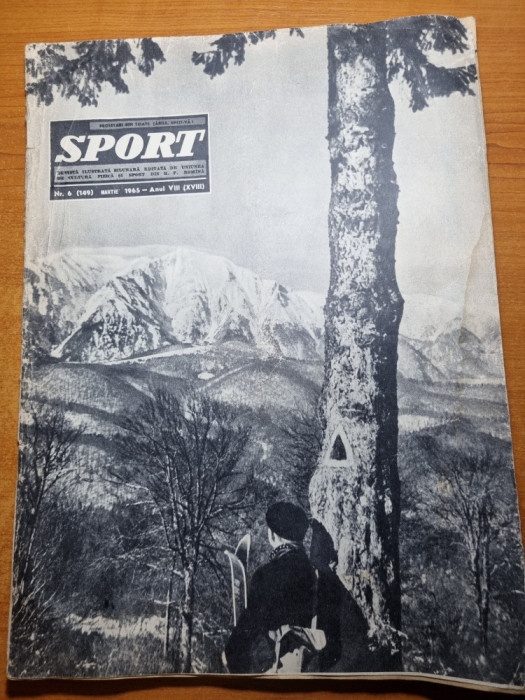 revista sport martie 1965-moartea lui g. dej,UTA arad,i.chirila,dinamo bucuresti