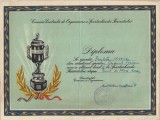 A4068N Diplomă Spartachiada tineretului, 1961