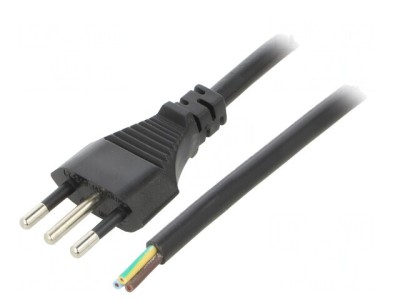 Cablu Prelungitor 3m 3x0,75mm2 Negru 10A foto