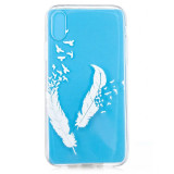 Husa Silicon pentru iPhone XR White Feather and Bird