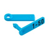 Crotalii Twintag Albastre pentru Miei si Iezi, Numerotate 1-50, Pachet 50 Bucati, Marca Kerbl