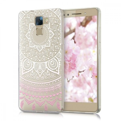 Husa pentru Huawei Honor 7, Silicon, Roz, 35164.01 foto