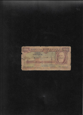 Rar! Angola 20 escudos 1956 seria325313 uzata foto