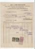 Romania, Luigi si Eliseo Strazzaboschi, Factura 1, Comarnic, 1923