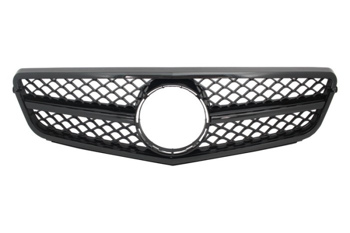 Grila Centrala Mercedes C-Class W204 S204 Limousine Station Wagon (2007-2014) Sport Negru Lucios Performance AutoTuning