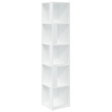 Cumpara ieftin Dulap de colt, alb, 33x33x164,5 cm, PAL