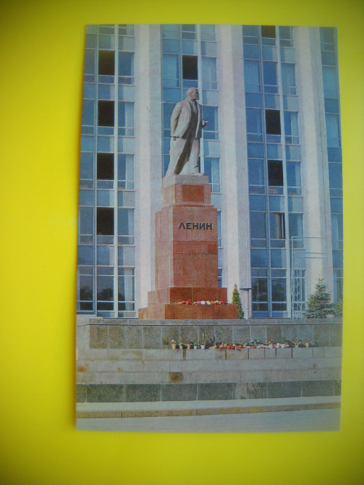 HOPCT 27058 STATUIA LUI LENIN -CHISINAU MOLDOVA BASARABIA-NECIRCULATA