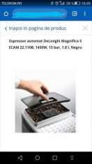 Espressor automat Delonghi Magnifica S foto