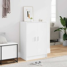 vidaXL Pantofar, alb, 60x35x92 cm, PAL