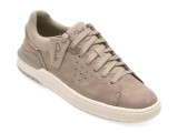 Cumpara ieftin Pantofi sport CLARKS gri, COURTLITE 2 RUN, din nabuc