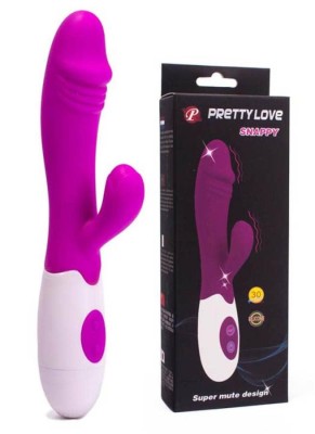 Vibrator Rabbit Snappy ,Violet, 19.5 cm foto