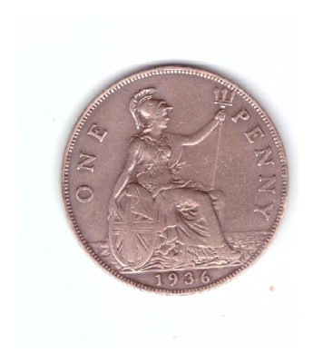 Moneda Marea Britanie 1 penny 1936, stare buna, curata foto