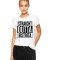 Tricou dama alb - Straight Outta Bistrita - L