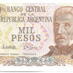 Argentina 1000 Pesos ND (1976/83) - Seria I - Lopez/Ianella, P-204 UNC !!!