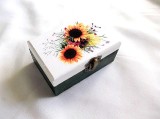 Cutie lemn decorata cu floarea soarelui 33272