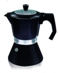 Espressor cafea din aluminiu Zephyr, 300ml, negru, capacitate maxima: 6 cupe foto