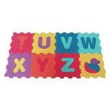 Cumpara ieftin Covor de joaca tip puzzle cu 7 litere si o ratusca,spuma,multicolor,8 piese, Oem