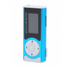 Mini MP3 Player cu radio, display LCD, functie lanterna, casti incluse foto