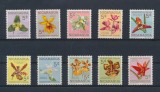 NICARAGUA, FLORI - SERIE COMPLETĂ MNH