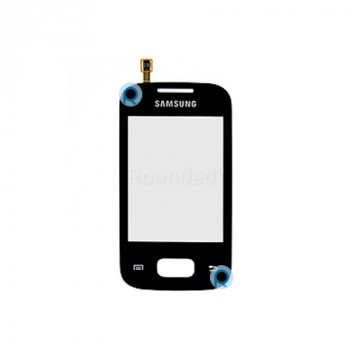 Samsung S5300 Galaxy Pocket display touchscreen, digitizer touchpanel piesa de schimb neagra TOUCHSCR foto