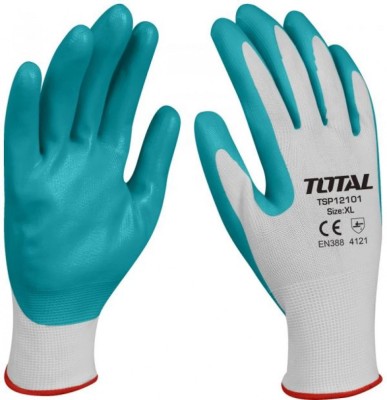 TOTAL - MANUSI DE PROTECTIE - NITRIL + TEXTIL - XL foto