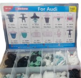 Set 160 Clipsuri Auto Audi VW: Fixare Panouri, Fuste Laterale, Tapiterie - Agrafe D220, B122, D232, D153, D618, D619, D293, D289, R83, R82, L15, B274