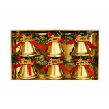 CLOPOTEI METALICI DE CRACIUN 5.5X5CM - 6P.
