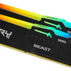 Memorie Kingston FURY Beast Black RGB 64GB (2x32GB) DDR5 6000MHz CL30 KF560C30BBEAK2-64