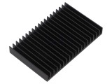 Radiator extrudat negru FISCHER ELEKTRONIK 50x80x10mm cu aripioare