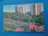CPIB 23099 CARTE POSTALA - MAMAIA, HOTELURILE &quot;UNIREA&quot; SI &quot;NATIONAL&quot;, CIRCULATA, 1976, STAMPILA, TIMBRU, AUTOTURISM