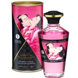 SHUNGA - HEAT EFFECT MASSAGE OIL INTENSE RASPBERRY FLAVOR 100 ML, SHUNGA OILS