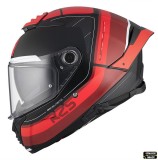 Casca integrala pentru scuter - motocicleta MT Thunder 4 SV R25 B35 rosu lucios (ochelari soare integrati) L (59/60cm)