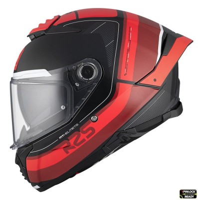 Casca integrala pentru scuter - motocicleta MT Thunder 4 SV R25 B35 rosu lucios (ochelari soare integrati) L (59/60cm) foto