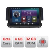 Navigatie Honda Civic 2016-2020 C-669 Octa Core cu Android Radio Bluetooth Internet GPS WIFI 4+32GB CarStore Technology