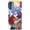 Husa compatibila cu Motorola G20 model Climbing mount celeste, Silicon, TPU, Viceversa