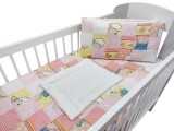 Lenjerie MyKids Mini Patratel Multicolor Girl 4 Piese 120x60