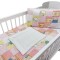 Lenjerie MyKids Mini Patratel Multicolor Girl 4 Piese 120x60 GreatGoods Plaything