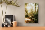Tablou Canvas Pădure Luminoasă din Pădurea Veșnică Natură și Soare, 26 x 39 cm, CMCLASS